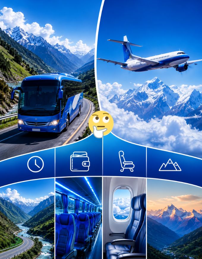 Bus vs Flight in Nepal: Cost, Travel Time & Comfort Compared