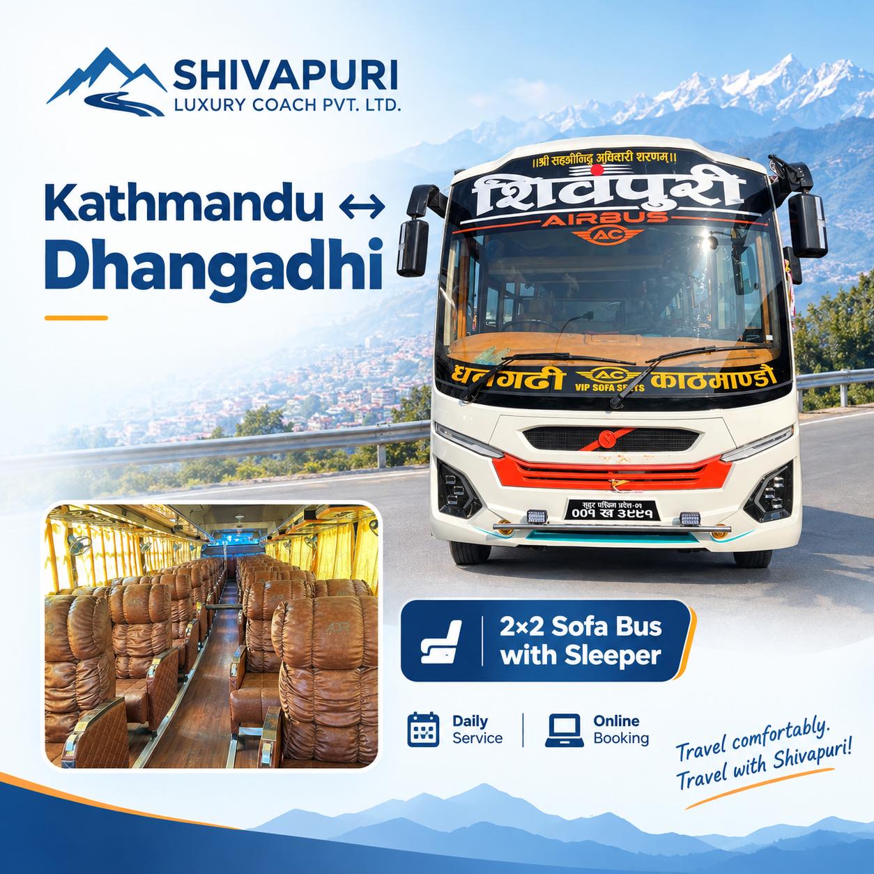 Travel with Shivapuri Luxury Coach